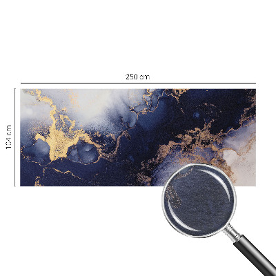 Dekorative Wand-Fototapete mit marineblauen Wellen
