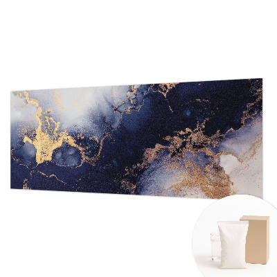 Dekorative Wand-Fototapete mit marineblauen Wellen