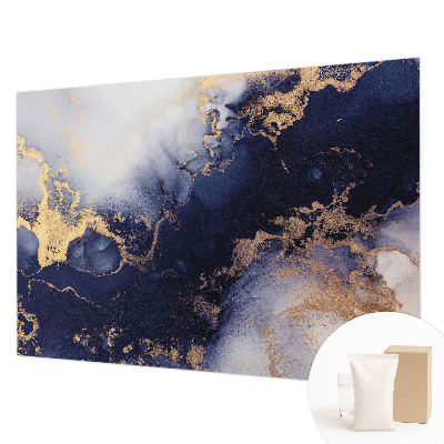 Dekorative Wand-Fototapete mit marineblauen Wellen