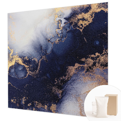 Dekorative Wand-Fototapete mit marineblauen Wellen