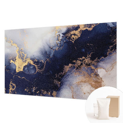 Dekorative Wand-Fototapete mit marineblauen Wellen