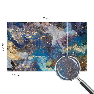 Fototapete aus Vlies mit einem kosmischen Mosaikmotiv