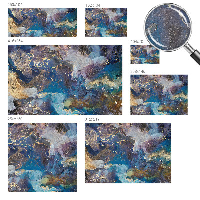 Fototapete aus Vlies mit einem kosmischen Mosaikmotiv