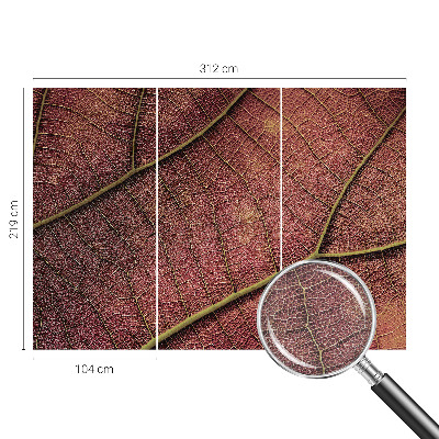 Vlies-Fototapete nach Maß Blattartige Textur