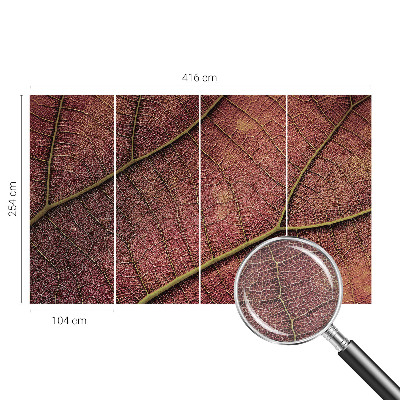 Vlies-Fototapete nach Maß Blattartige Textur