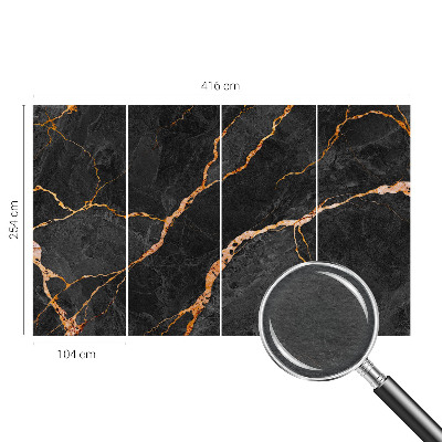 Vlies-Fototapete fürs Wohnzimmer mit Marmoradern