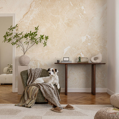Vliestapete fürs Schlafzimmer mit Natursteinoptik