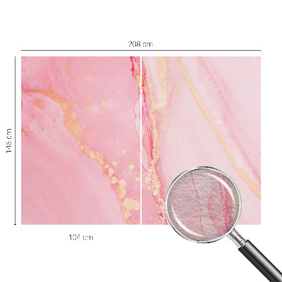Wandtapete mit pastellfarbener abstrakter Illustration