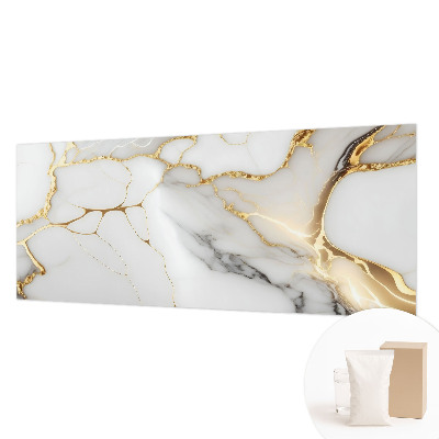 Fototapete fürs Schlafzimmer mit Marmoroptik für ein elegantes Ambiente
