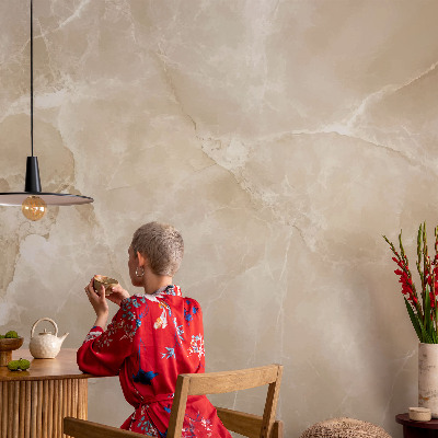 Fototapete fürs Wohnzimmer mit Natursteinoptik