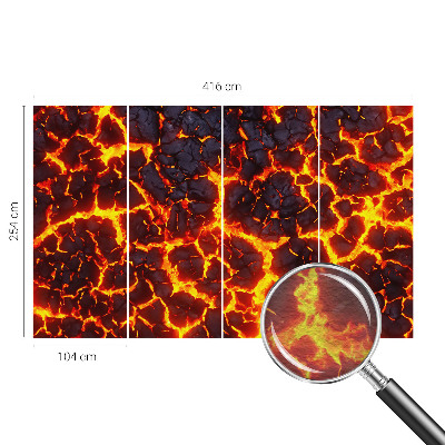 Fototapete aus Vlies mit Motiv 'Starkes Magma'