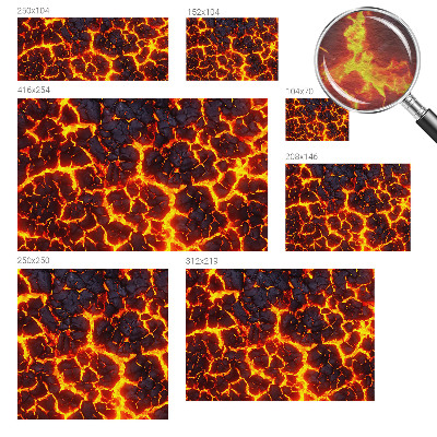 Fototapete aus Vlies mit Motiv 'Starkes Magma'