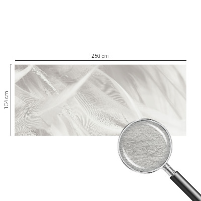 Vlies-Fototapete fürs Schlafzimmer mit feinem Feder-Motiv