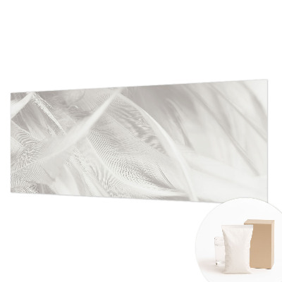 Vlies-Fototapete fürs Schlafzimmer mit feinem Feder-Motiv