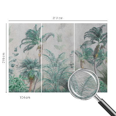Vlies-Fototapete fürs Kinderzimmer mit exotichem Dschungel-Motiv als exotische Oase