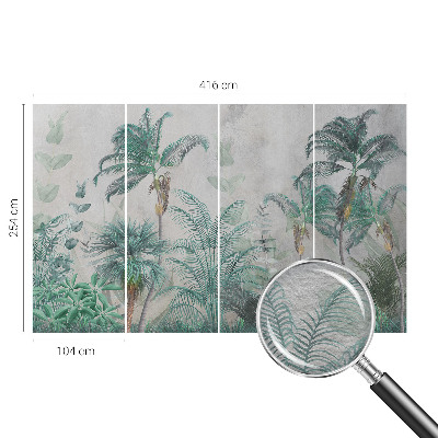 Vlies-Fototapete fürs Kinderzimmer mit exotichem Dschungel-Motiv als exotische Oase