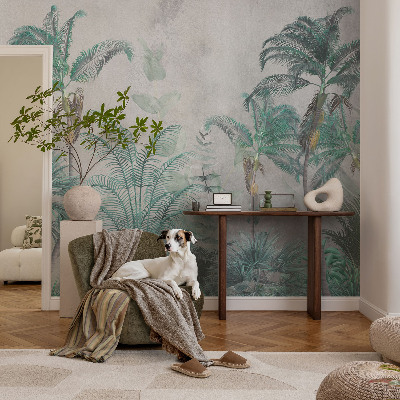 Vlies-Fototapete fürs Kinderzimmer mit exotichem Dschungel-Motiv als exotische Oase