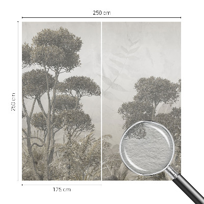 Bedruckte Vlies-Fototapete mit tropischem Dschungelmotiv