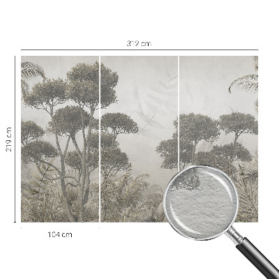 Bedruckte Vlies-Fototapete mit tropischem Dschungelmotiv