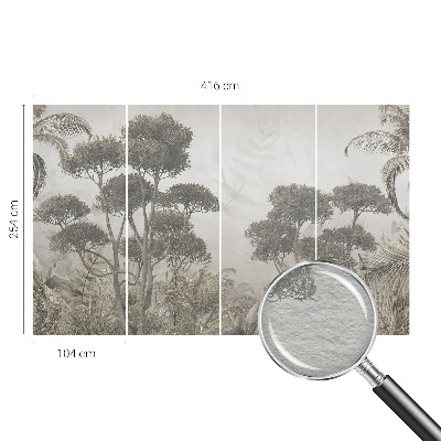 Bedruckte Vlies-Fototapete mit tropischem Dschungelmotiv