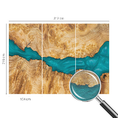 Vliestapete fürs Schlafzimmer Holz und Harz