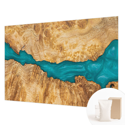 Vliestapete fürs Schlafzimmer Holz und Harz