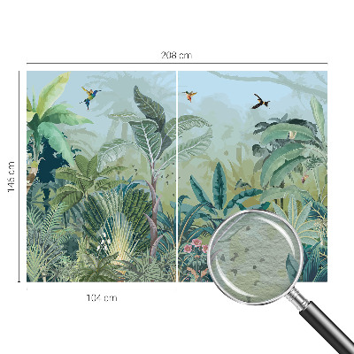 Dekorative Wand-Fototapete mit tropischem Naturmotiv