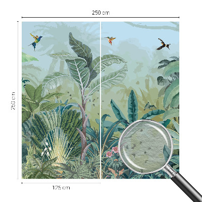 Dekorative Wand-Fototapete mit tropischem Naturmotiv
