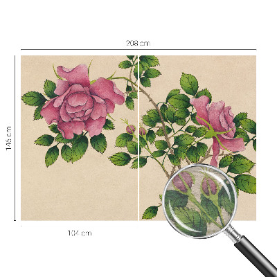 Fototapete mit romantischem Rosenmotiv