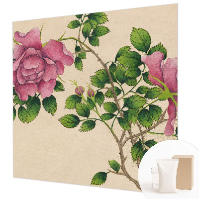 Fototapete mit romantischem Rosenmotiv