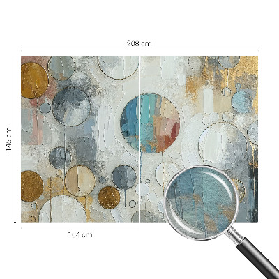 Wandtapete Geometrische Kreise