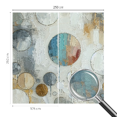 Wandtapete Geometrische Kreise