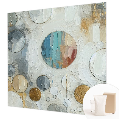 Wandtapete mit geometrischem Kreisdesign
