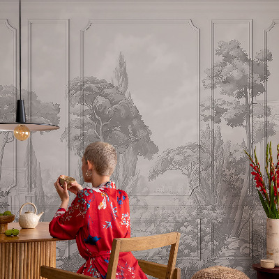 Fototapete fürs Wohnzimmer mit atmosphärischem Naturmotiv