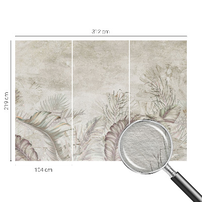 Vlies-Fototapete fürs Kinderzimmer Dekorative Blätter