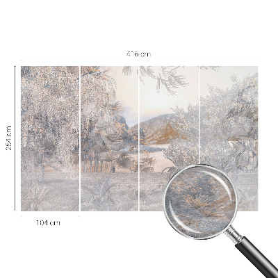 Vlies-Fototapete fürs Wohnzimmer mit dem Motiv „Das Wesen der Subtilität“