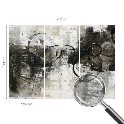 Vlies-Fototapete fürs Schlafzimmer mit abstraktem Wirbelmotiv