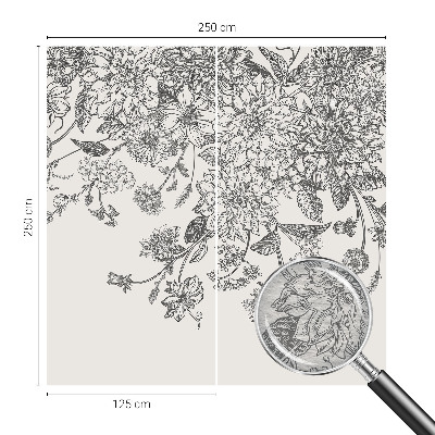 Vliestapete fürs Wohnzimmer Blumenmuster