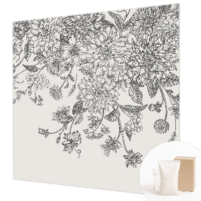 Vliestapete fürs Wohnzimmer Blumenmuster