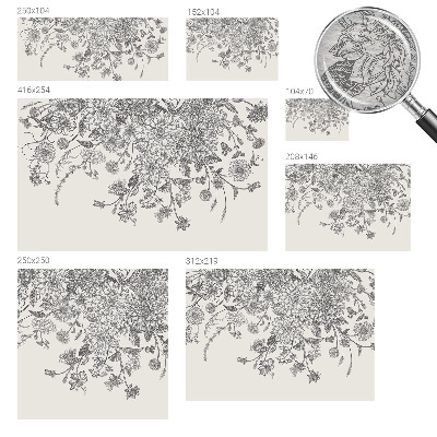 Vliestapete fürs Wohnzimmer Blumenmuster