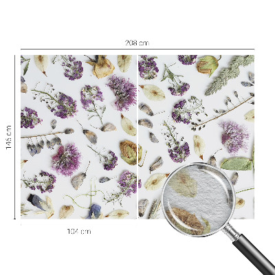 Vliestapete fürs Schlafzimmer Getrocknete Blumen