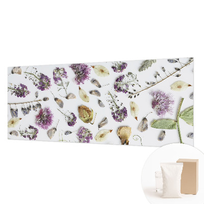 Vliestapete fürs Schlafzimmer mit Motiv getrockneter Blumen