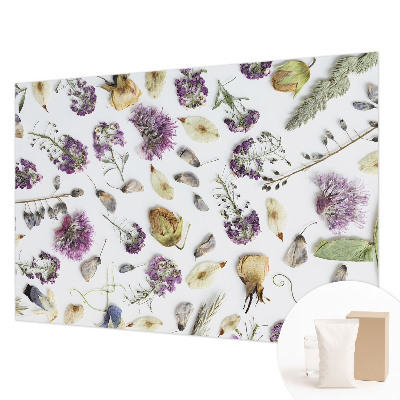 Vliestapete fürs Schlafzimmer Getrocknete Blumen