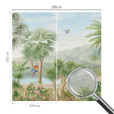 Bedruckte Vlies-Fototapete mit einem Motiv einer exotischen Landschaft