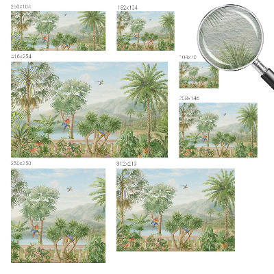 Bedruckte Vlies-Fototapete mit einem Motiv einer exotischen Landschaft