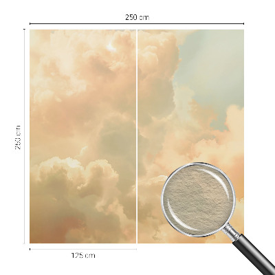 Moderne Vlies-Fototapete mit einem Motiv aus ätherischen Wolken