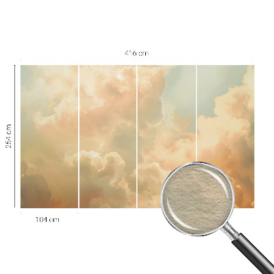 Moderne Vlies-Fototapete mit einem Motiv aus ätherischen Wolken