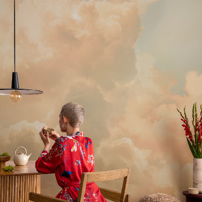 Moderne Vlies-Fototapete mit einem Motiv aus ätherischen Wolken