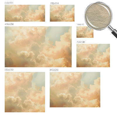 Moderne Vlies-Fototapete mit einem Motiv aus ätherischen Wolken