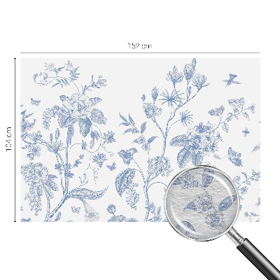 Wand-Fototapete mit floralem Muster